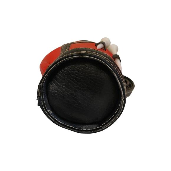 (1) Drinking Glass in Golf Bag Holder Barware Kitschy Country Club 1970s Vintage - Picture 5 of 6